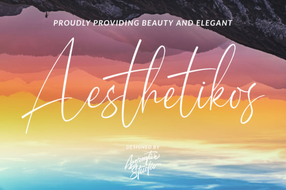 Aesthetikos: A Premium Script Font for Creative Projects