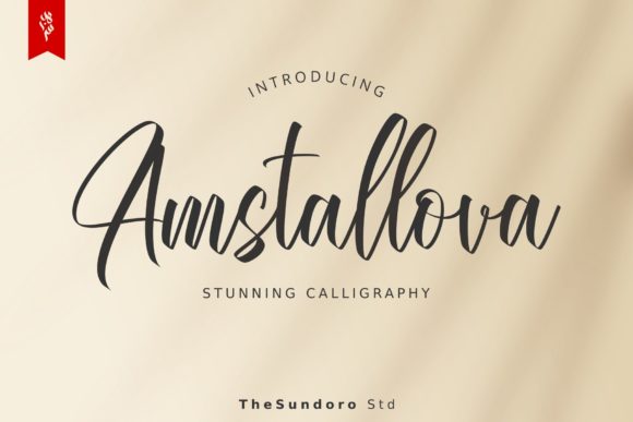 Amstallova: Elevate Your Brand with This Elegant Script Font