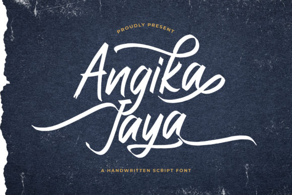 Angika Jaya: A Graceful Handwritten Font for Editorial Design
