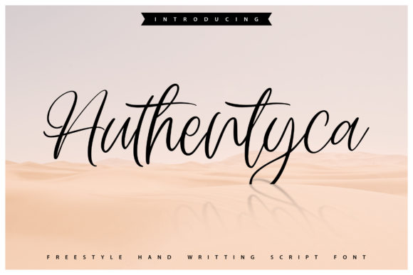 Authentyca: A Flowing Script Font for Elegant Branding
