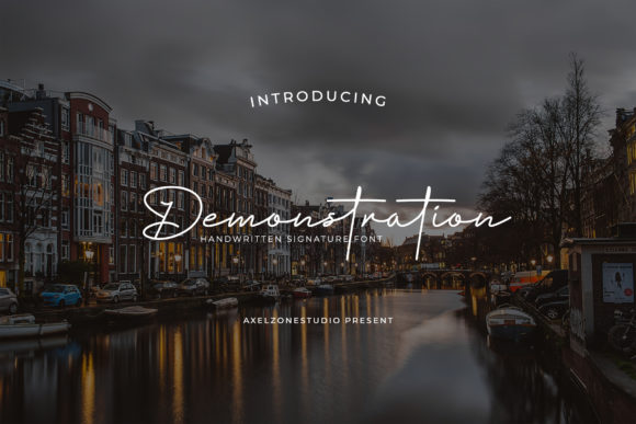 Discover Demonstration: A Handwritten Font for Elegant Branding