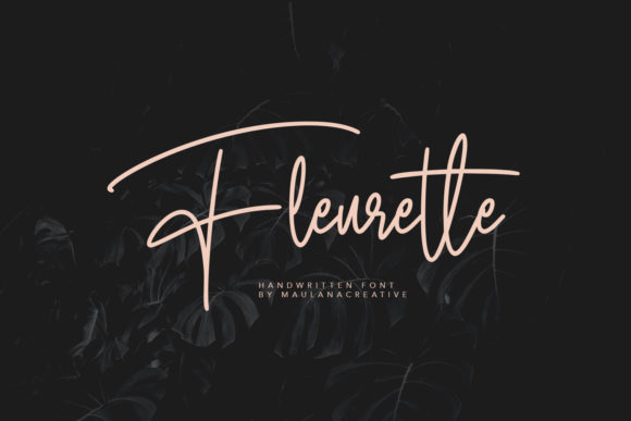 Discover Fleurette: A Charming Handwritten Font for Crafters