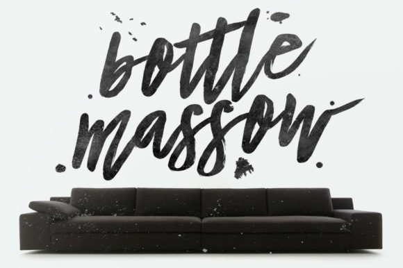Discover the Charm of Bottle Massow: A Perfect Handwritten Font