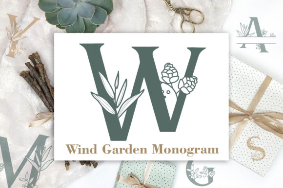 Elevate Your Brand with Wind Garden Monogram Font