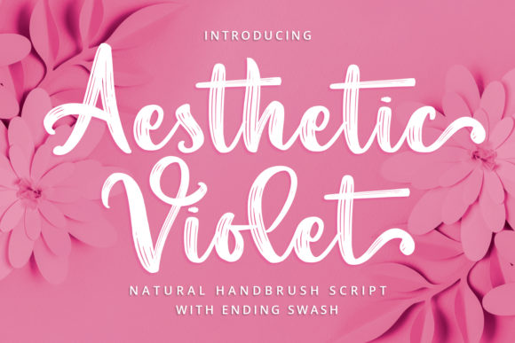 Elevate Your Editorial Design with Aesthetic Violet Font
