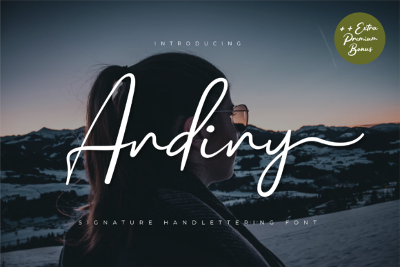 Enhance Your Brand with Andiny: A Premium Handwritten Font