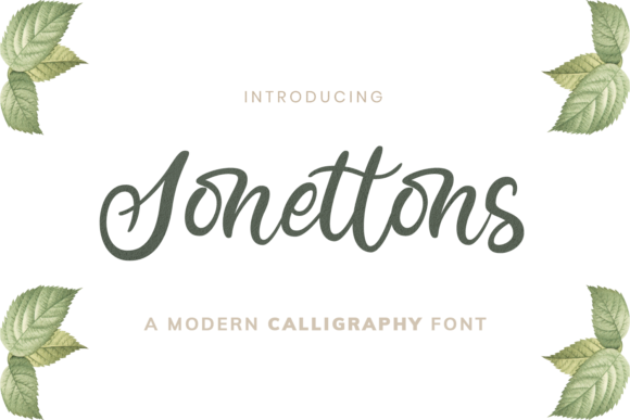 Exploring Sonettons: A Delicate and Timeless Handwritten Font
