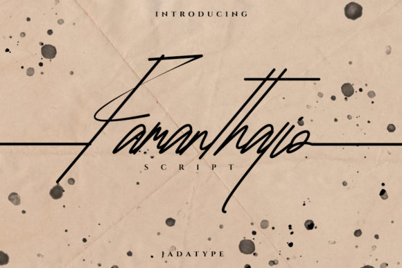 Famanthalio: A Handwritten Font for Elegant Publishing