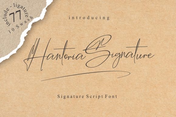 Hantoria Signature: A Font for Elegant Editorial Design