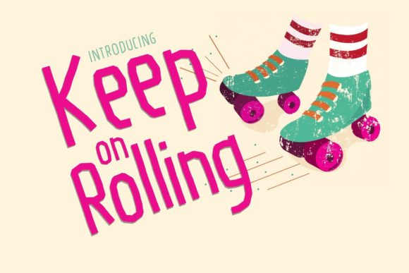 Keep on Rolling: A Joyful Handwritten Font for Editorial Design