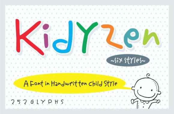 Kidyzen: A Quirky Handwritten Font for Editorial Charm