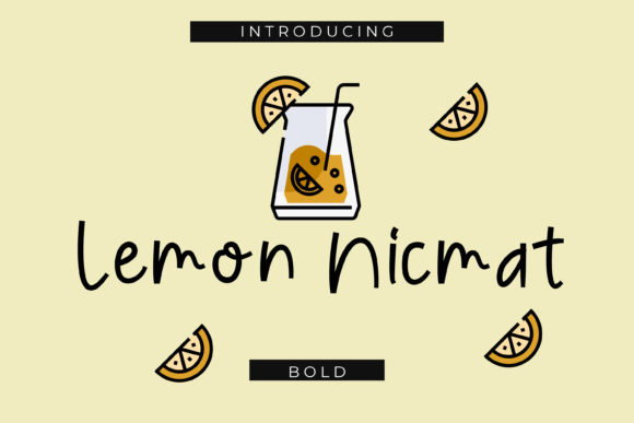Lemon Nicmat: A Handwritten Font for Creative Crafters