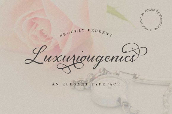 Luxuriougenics: A Charming and Elegant Script Font