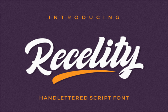 Recelity: A Handwritten Font for Elegant Editorial Design