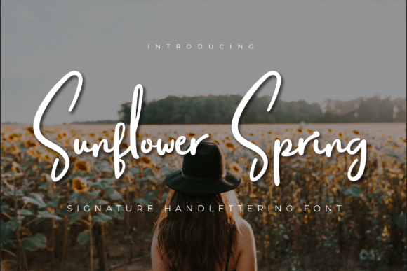 Sunflower Spring: A Handwritten Font for Editorial Elegance