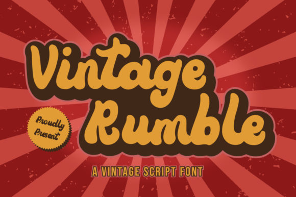 Vintage Rumble: A Timeless Handwritten Font for Creative Projects