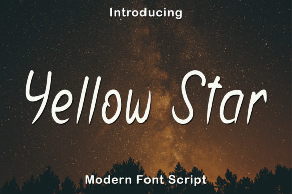 Yellow Star: A Handwritten Font for Polished Branding