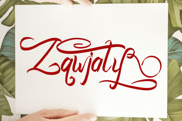 Zawjaty: A Handwritten Font for Elegant Craft Projects